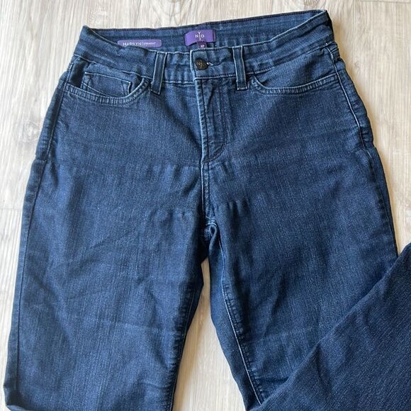 NYDJ Not Your Daughter’s Jeans Marilyn Straight Leg Dark Wash Jeans 4 Petite - Picture 3 of 6